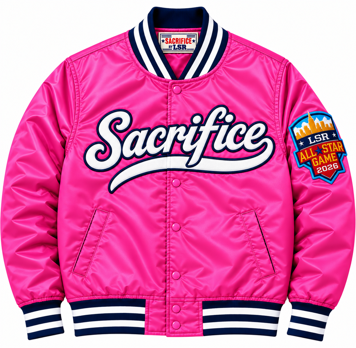 SACRIFICE SATIN VARSITY JACKET
