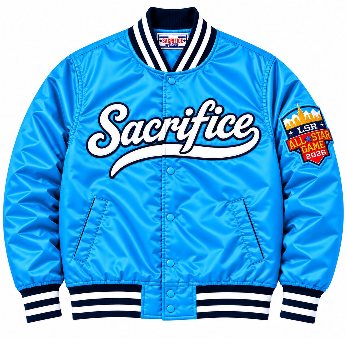 SACRIFICE SATIN VARSITY JACKET