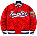 SACRIFICE SATIN VARSITY JACKET